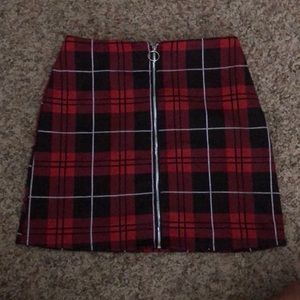 WORN ONCE !!!! Plaid School Girl Skirt